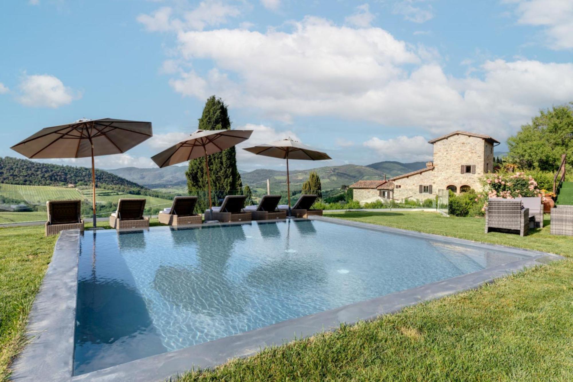 Amore Rentals - Villa Bellaflore Panzano in Chianti Kültér fotó